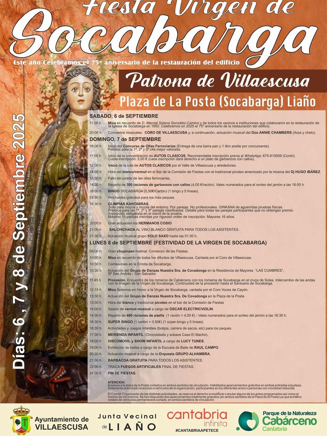 Fiestas Virgen Socabarga 2025