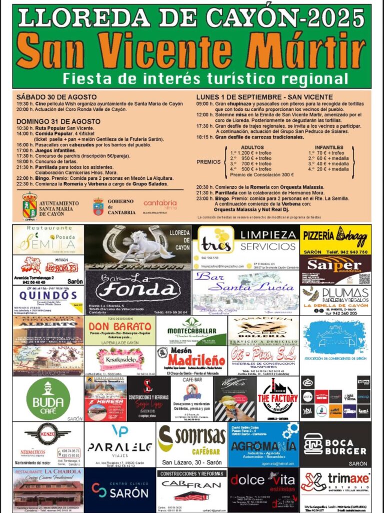 San Vicente Martín Lloreda de Cayón 2025