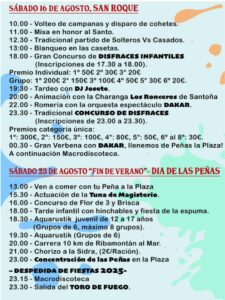 Fiestas de Galizano 2025
