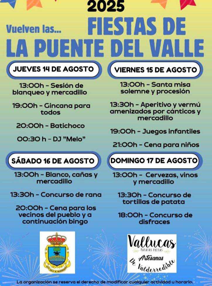 Fiestas de la Puente del Valle 2025