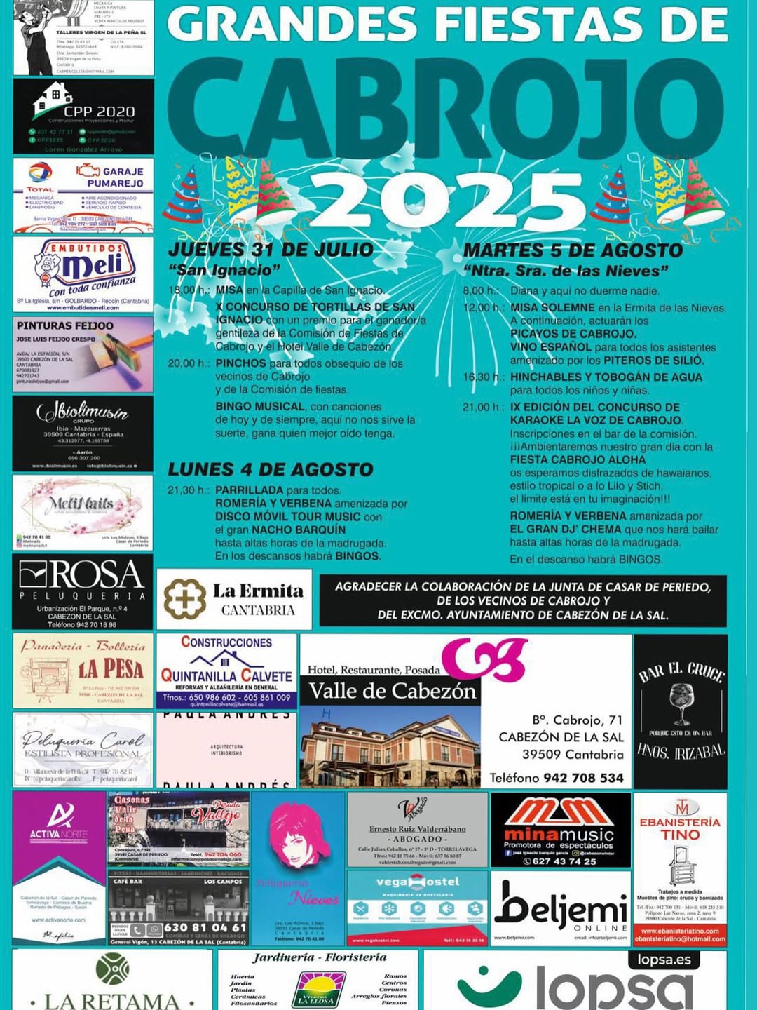 Grandes Fiestas Cabrojo 2025