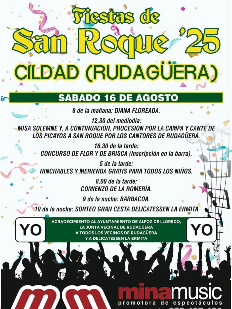 Fiestas de San Roque Rudagüera 2025