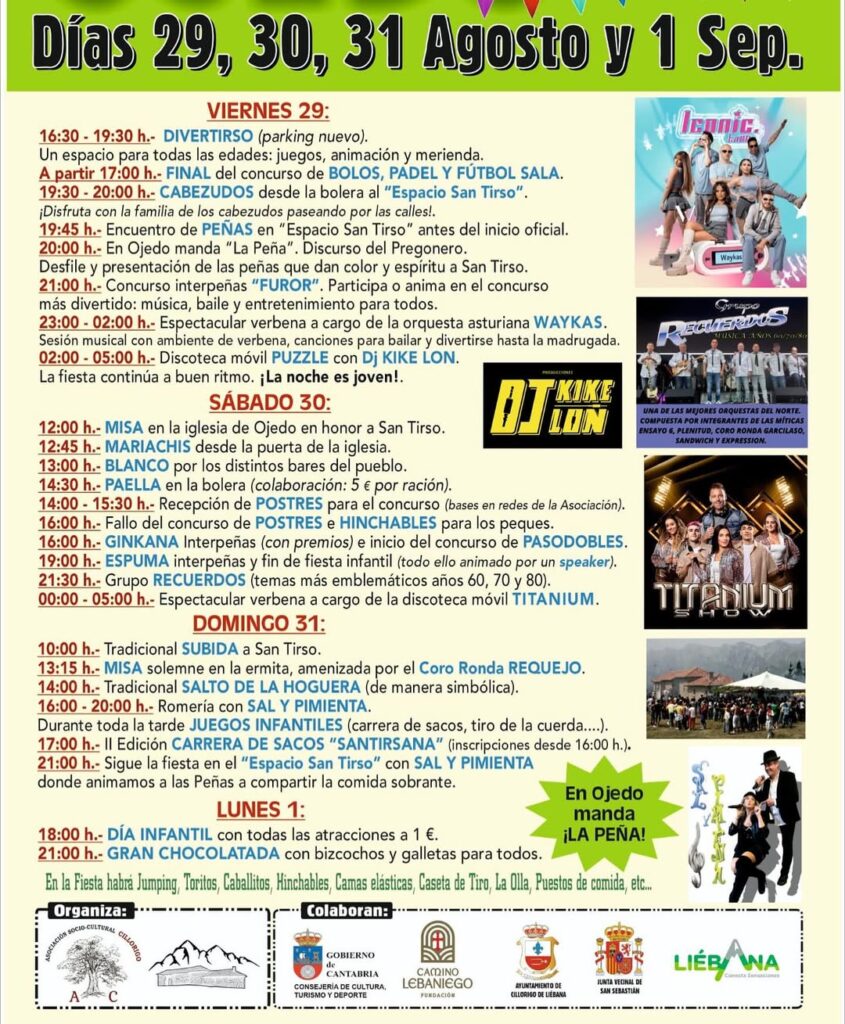 Fiestas Cillorigo de Liébana 2025