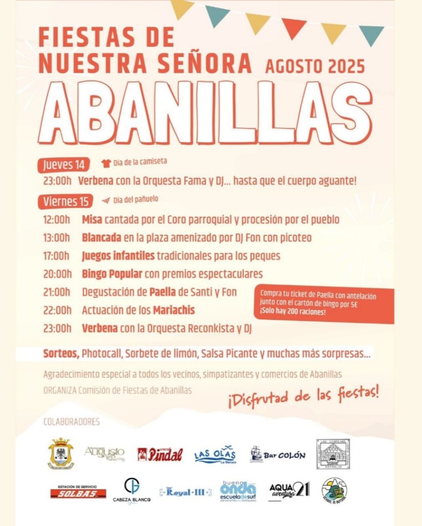 Fiestas de Nuestra Señora Abanillas 2025