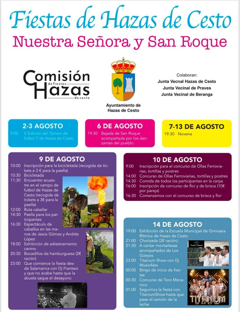 Fiestas de Hazas de Cesto 2025
