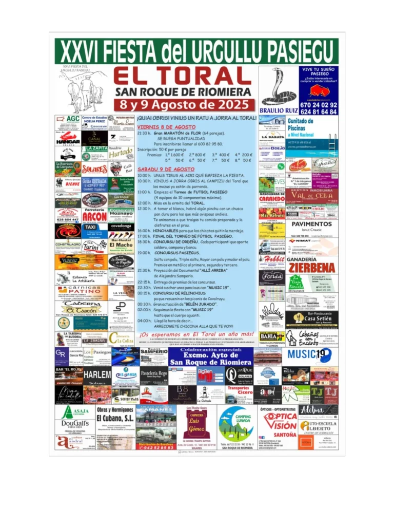 XXVI FIESTAS DEL URGULLU PASIEGU