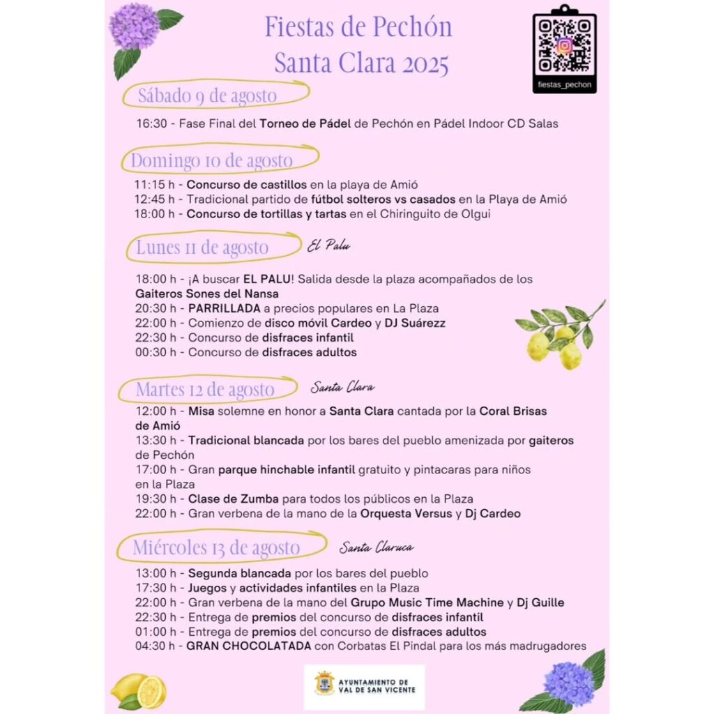 Fiestas de Pechón 2025