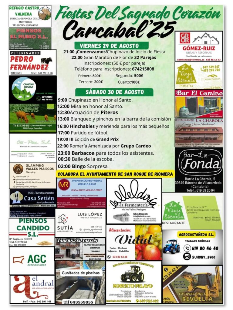 Fiestas del Sagrado Corazón Carcabal 2025