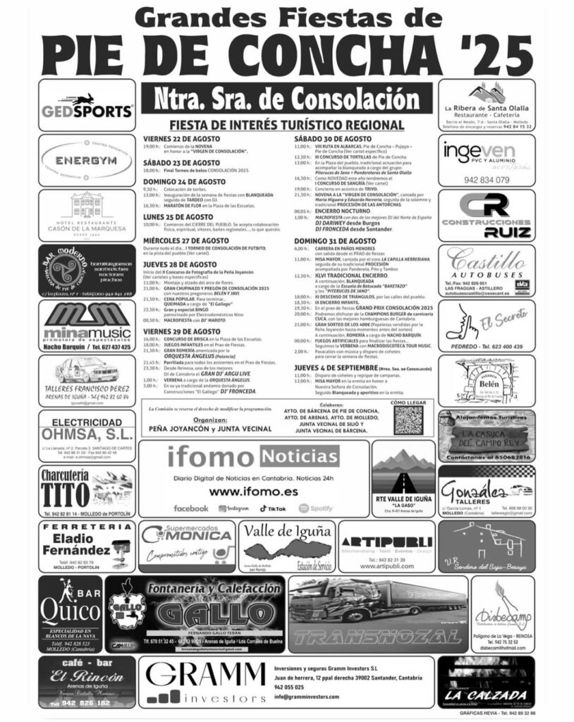 Grandes Fiestas de Pie de Concha 2025