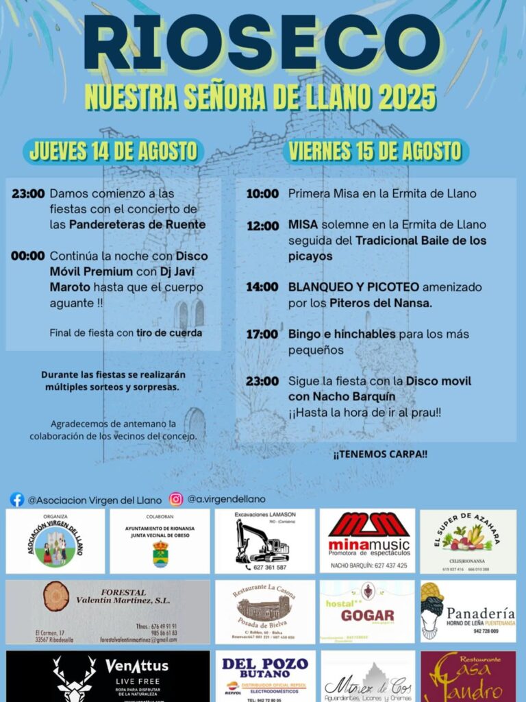 Nuestra Señora de Llanos Rioseco 2025
