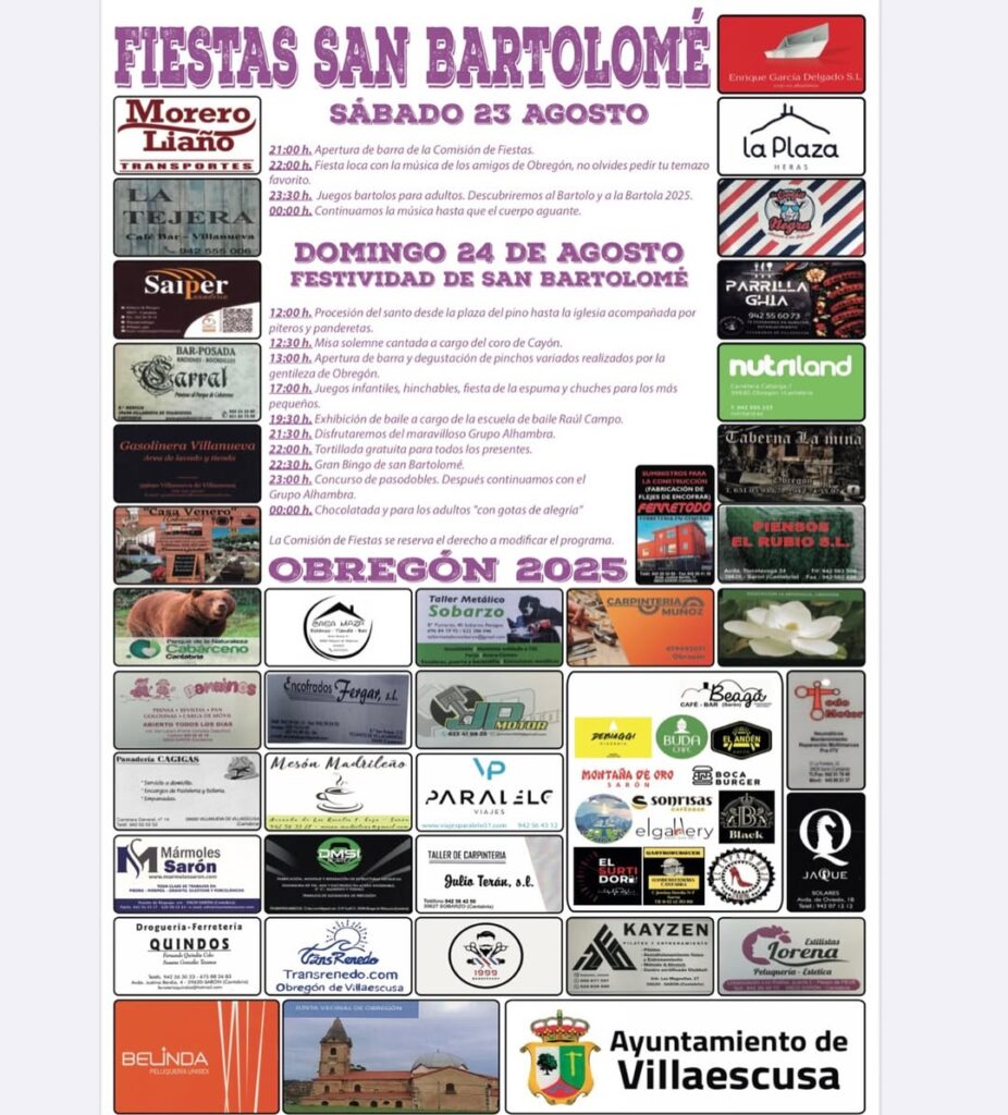 Fiestas San Bartolomé Obregón 2025