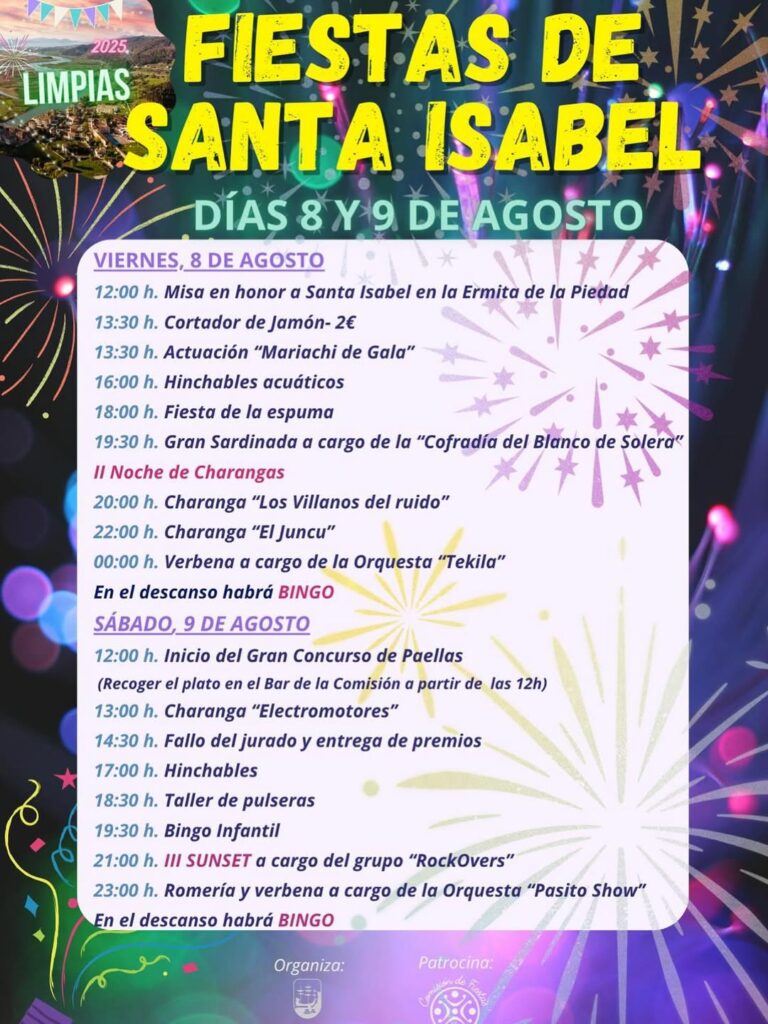 Fiestas de Santa Isabel Limpias 2025