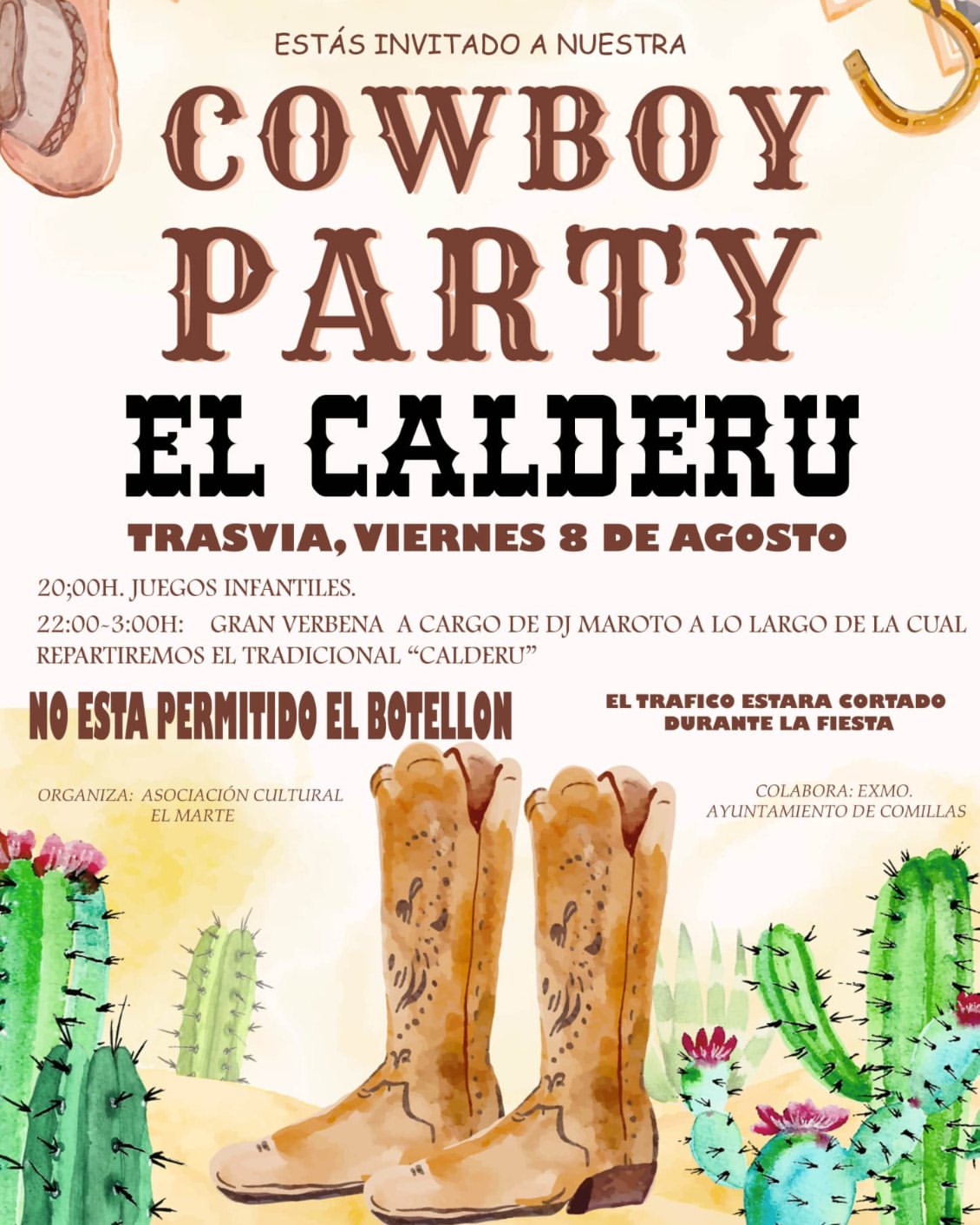 Cowboy Party el Calderu Trasvia 2025