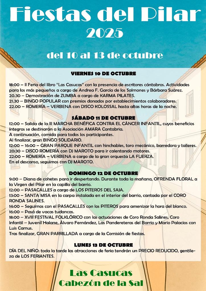 Fiestas del Pilar las Casucas Cabezón de la Sal 2025