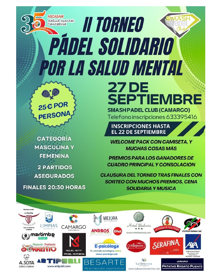 II Torneo Padel Solidario por la Salud Mental 2025