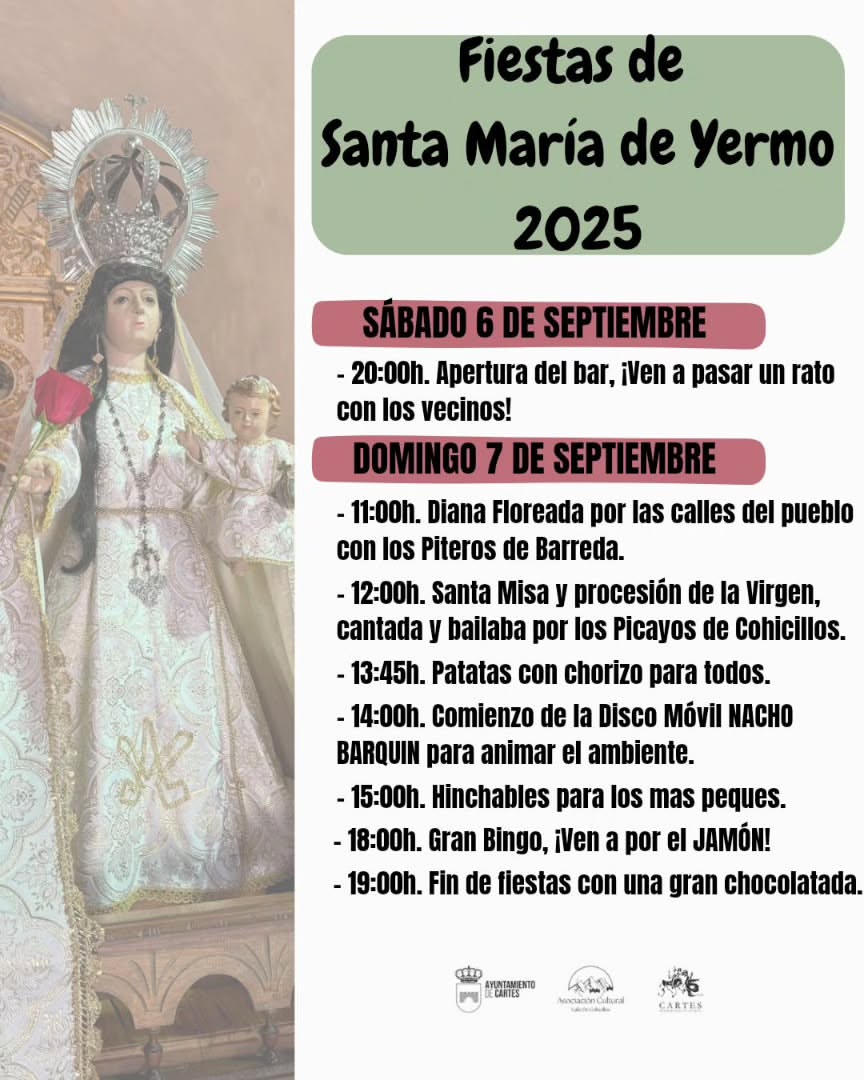 Fiestas de Santa María de Yermo 2025