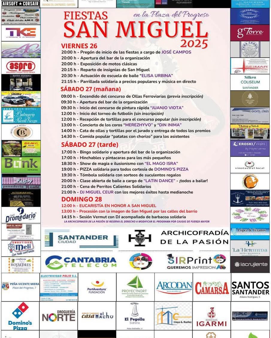 Fiestas de San Miguel – Plaza del Progreso 2025