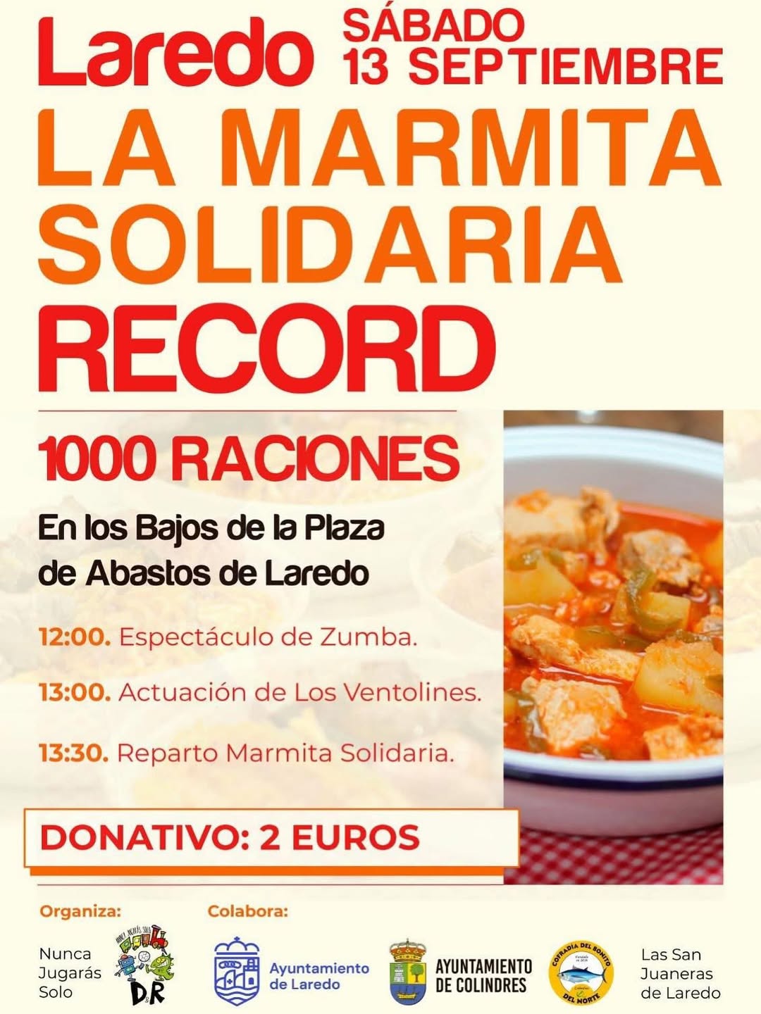 Marmita Solidaria 13 Septiembre Laredo 2025