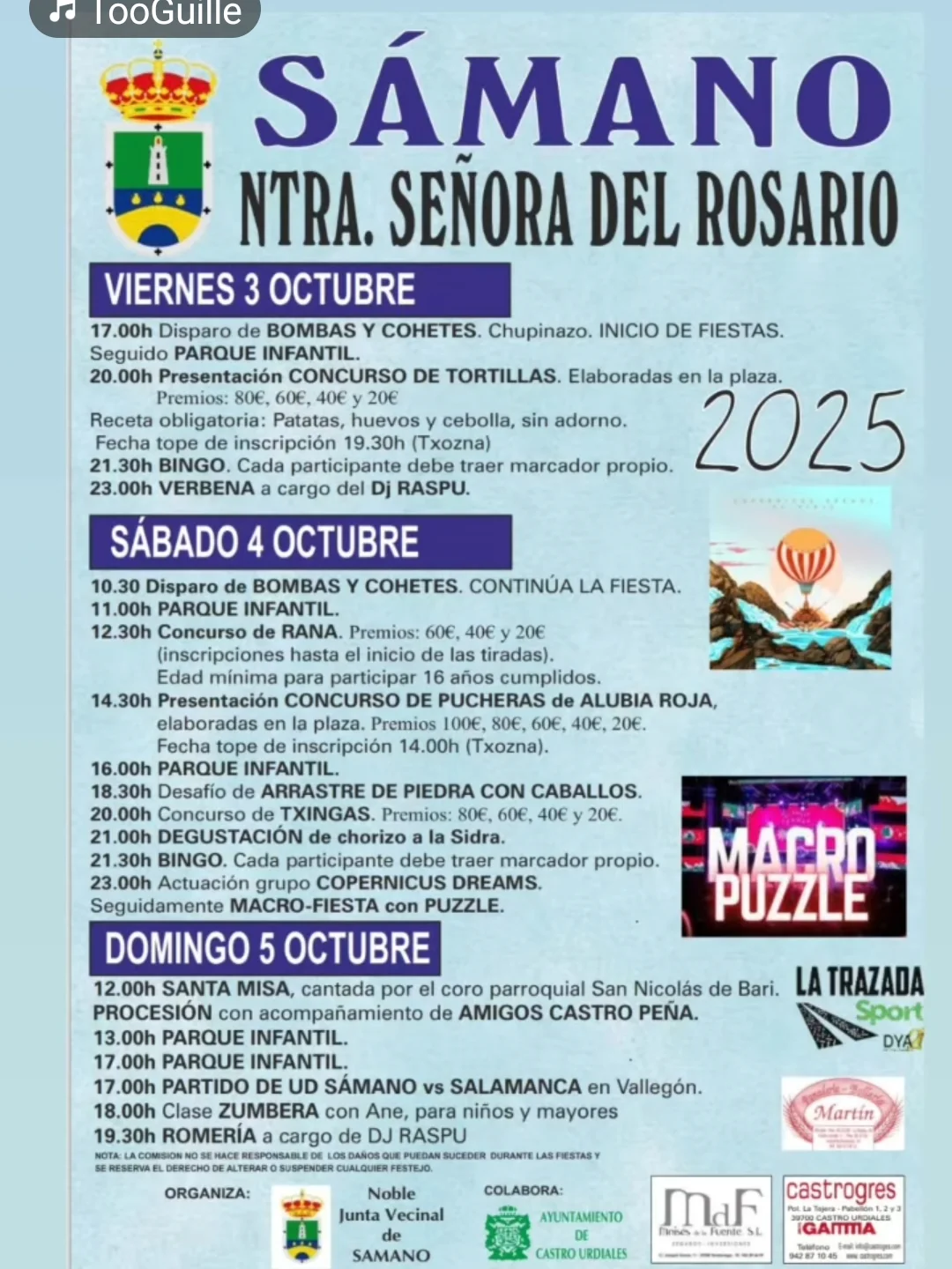 Nuestra Señora del Rosario Sámano 2025
