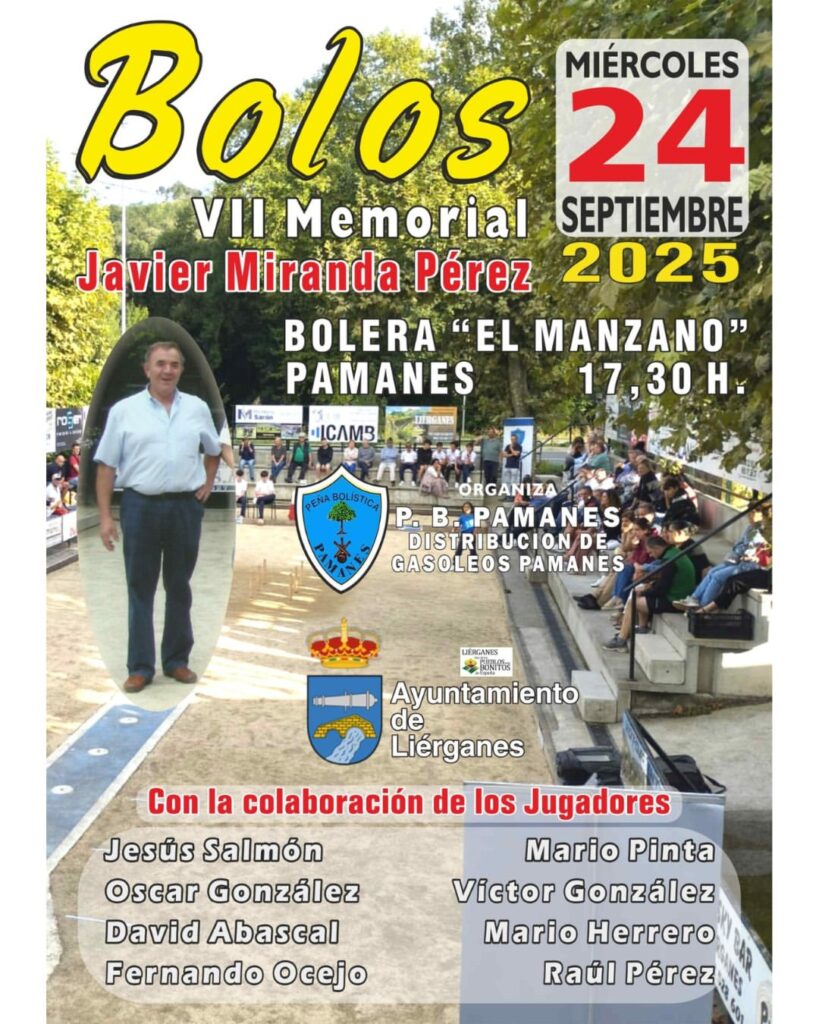 Bolos VII Memorial Javier Miranda Perez Pámanes 2025