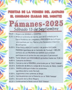 Fiestas de la Virgen del Amparo Pámanes 2025