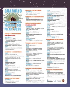 Fiestas del Pilar Guarnizo 2025