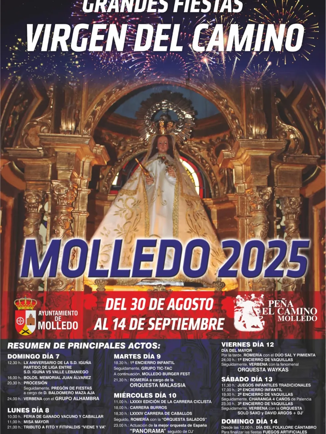 Fiestas de la Virgen del Camino Molledo 2025