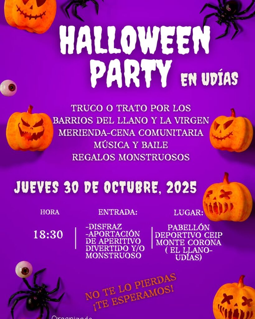 Halloween Party Udías 2025