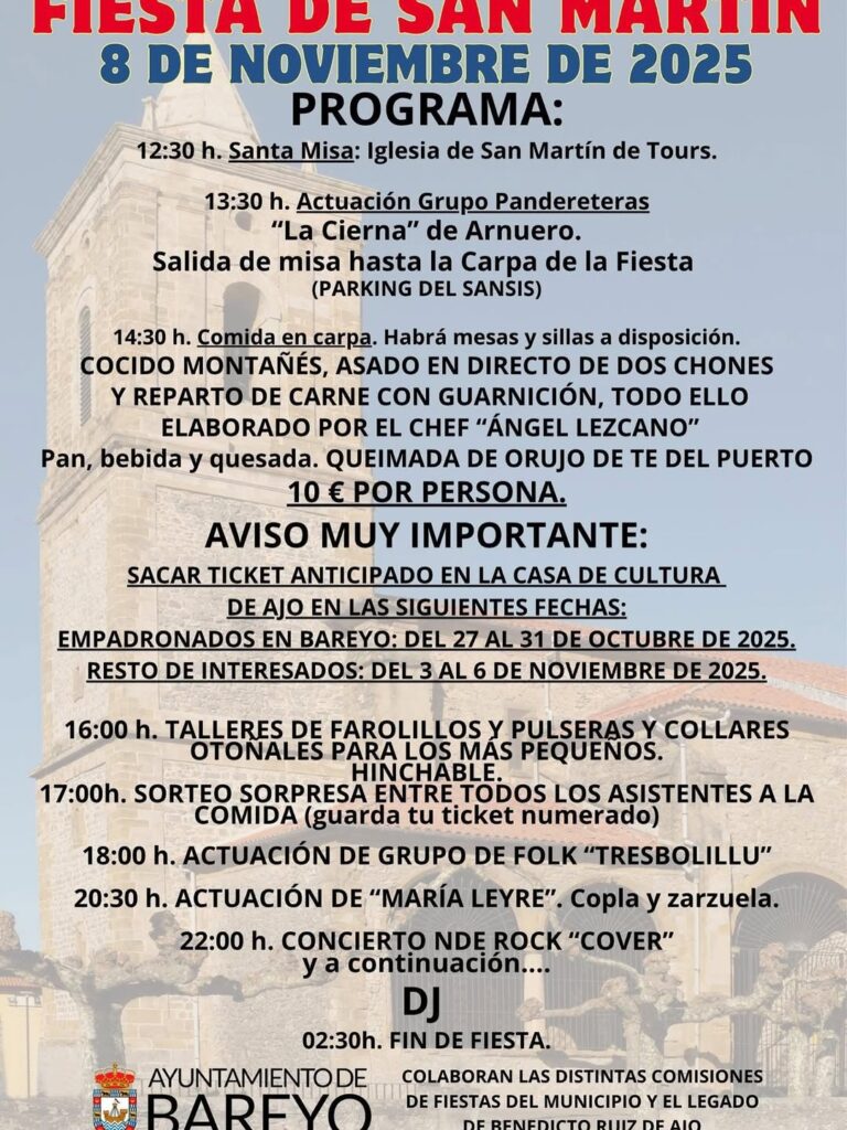 Fiestas de San Martín Santo Domingo El Convento 2025