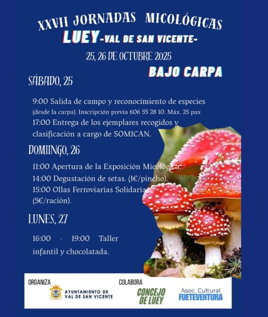 XXVII Jornada Micológicas Luey 2025