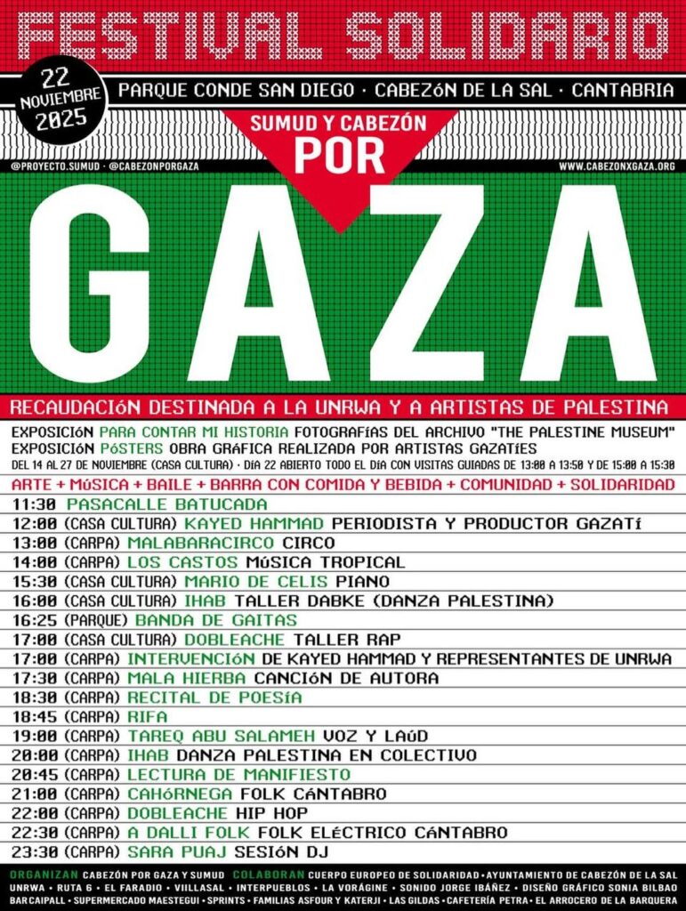 Festival Solidario por Gaza – Cabezón de la Sal 2025