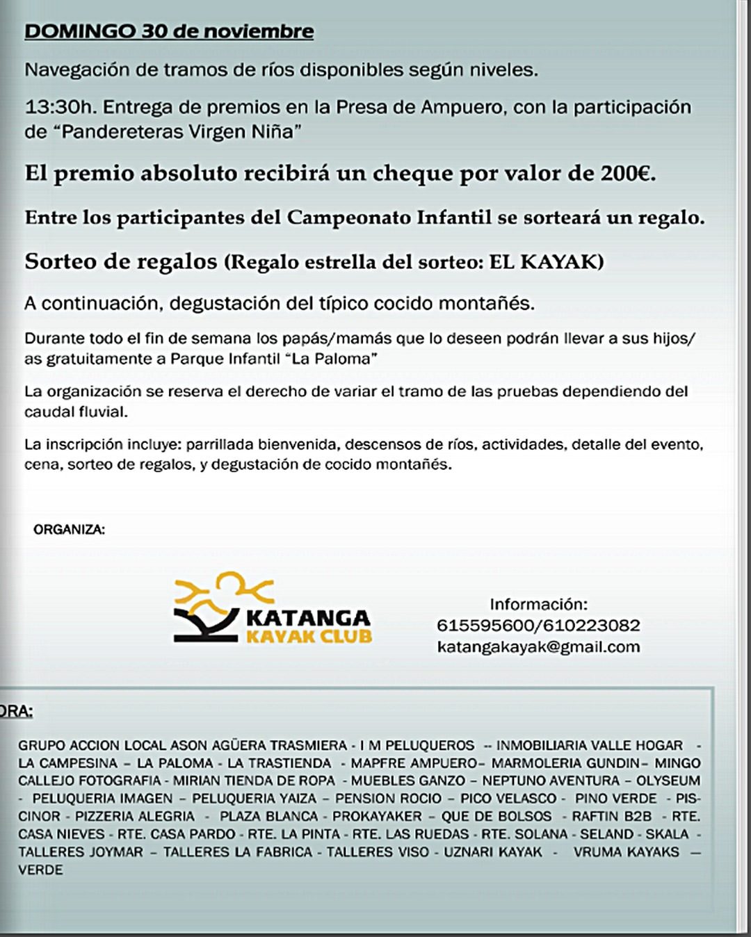 XVII CAMPEONATO DE KAYAK EXTREMO ASÓN Y GÁNDARA 2025