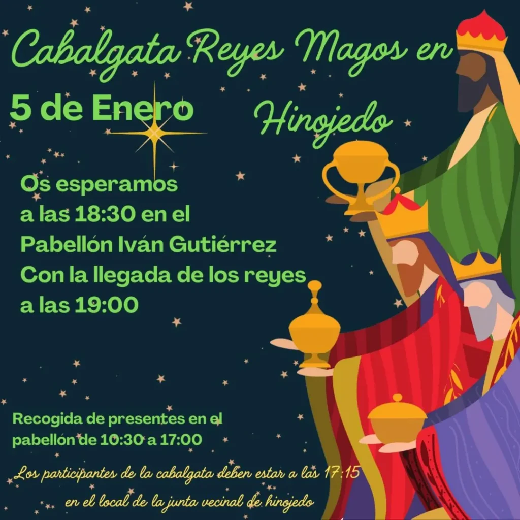 Cabalgata Reyes Magos Hinojedo 2026