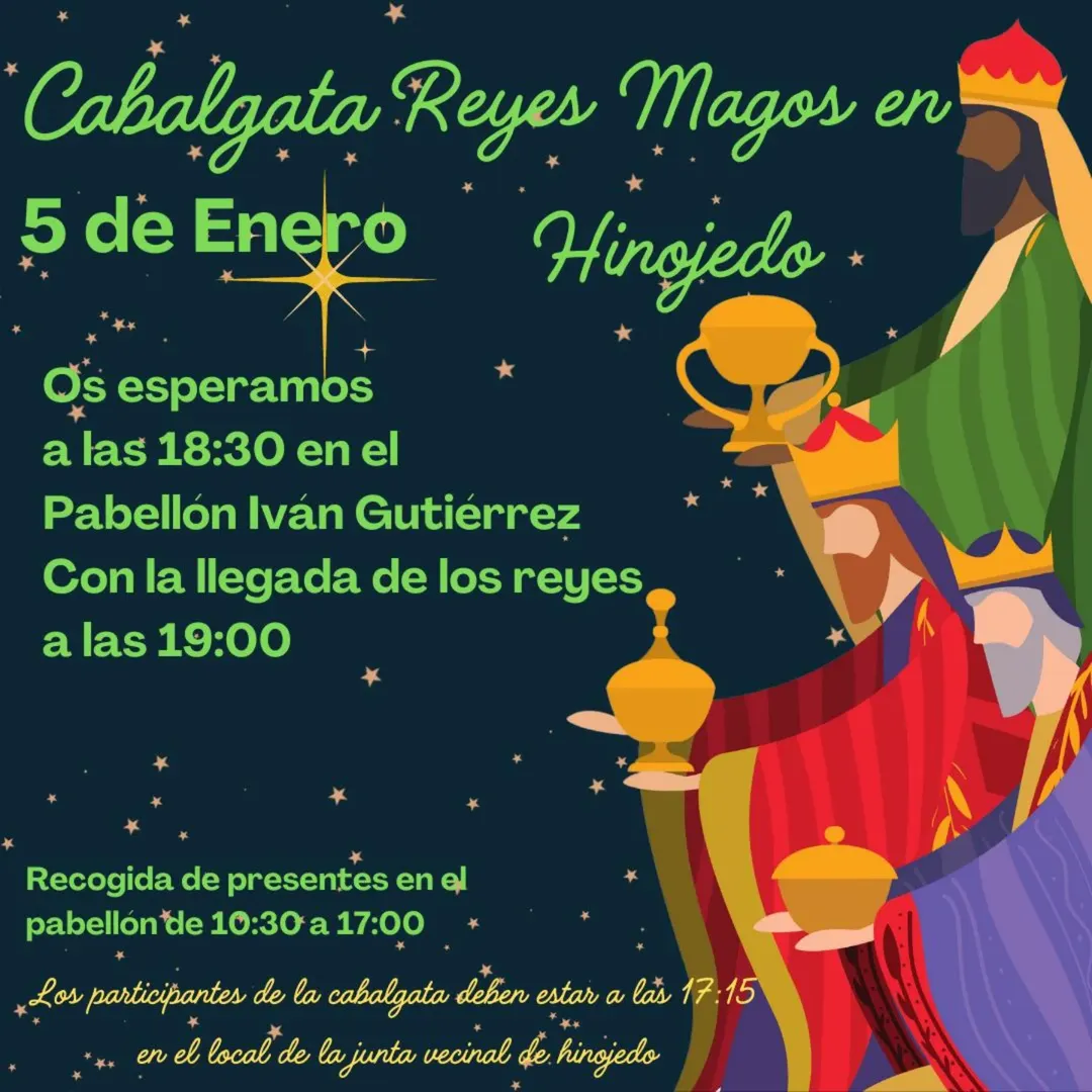 Cabalgata Reyes Magos Hinojedo 2026