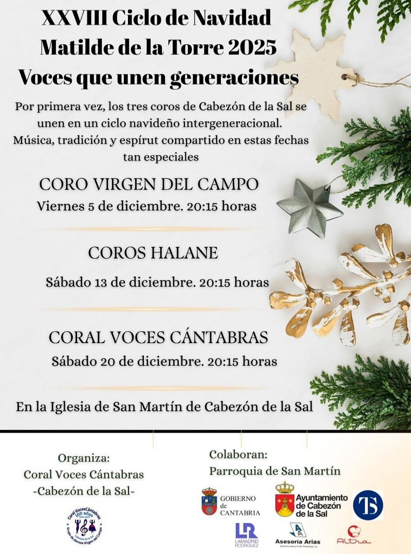 Ciclo Coral Matilde de la Torre Diciembre 2025