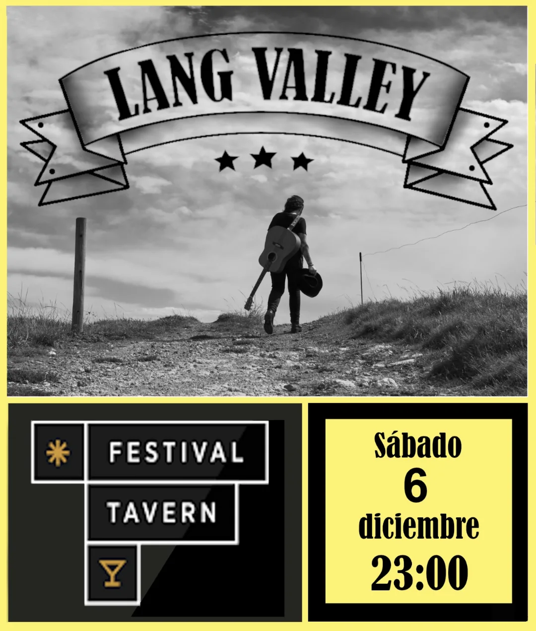 Concierto Lang Valley Festival Tavern 6 Diciembre