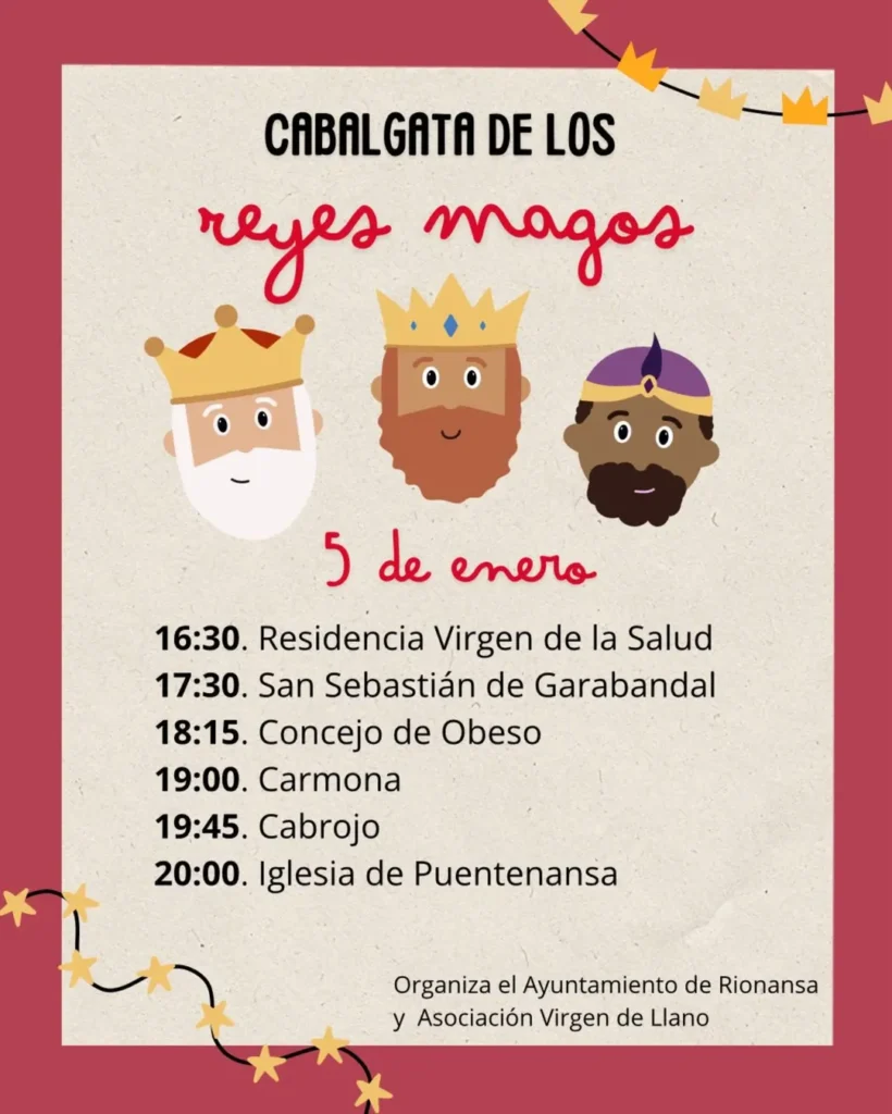 Cabalgata Reyes Magos Rionansa 2026