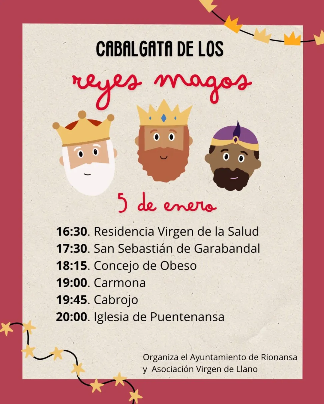 Cabalgata Reyes Magos Rionansa 2026