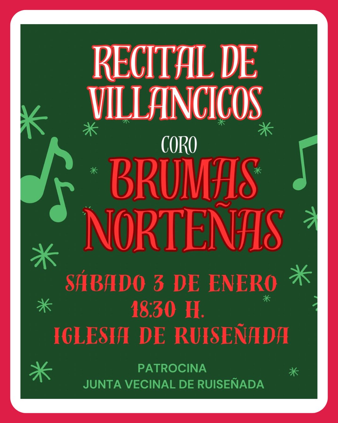Recital de Villancicos Comillas 3 de Enero