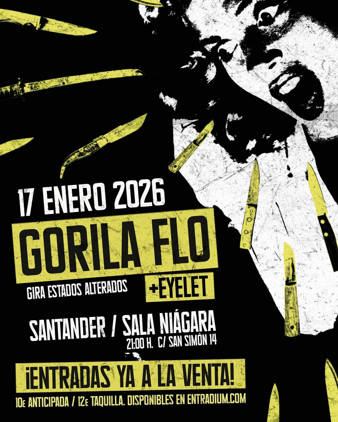 Concierto Gorila Flo + Eyelet 17 Enero