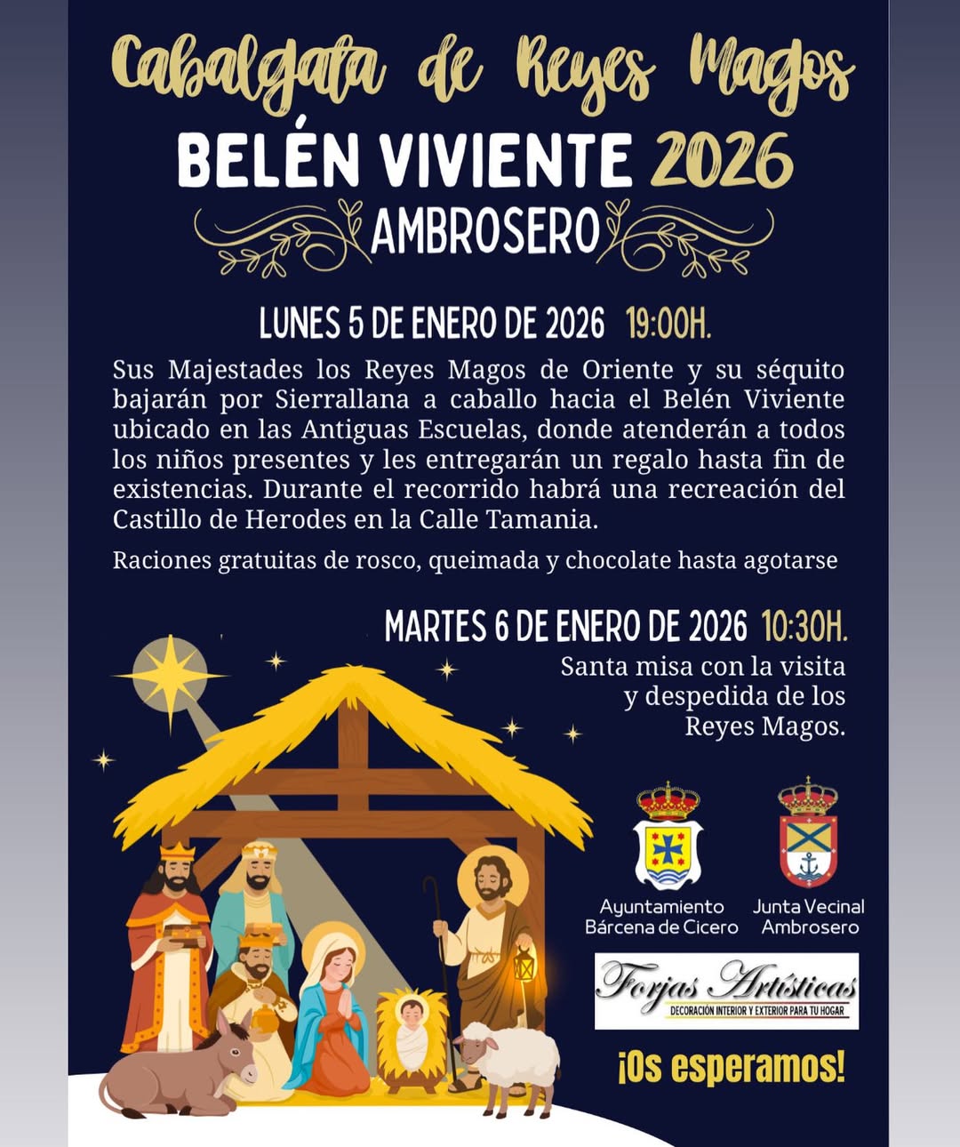 Cabalgata de los Reyes Magos Ambrosero 2026