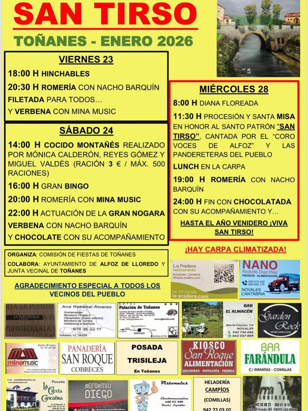 San Tirso Toñanes 2026