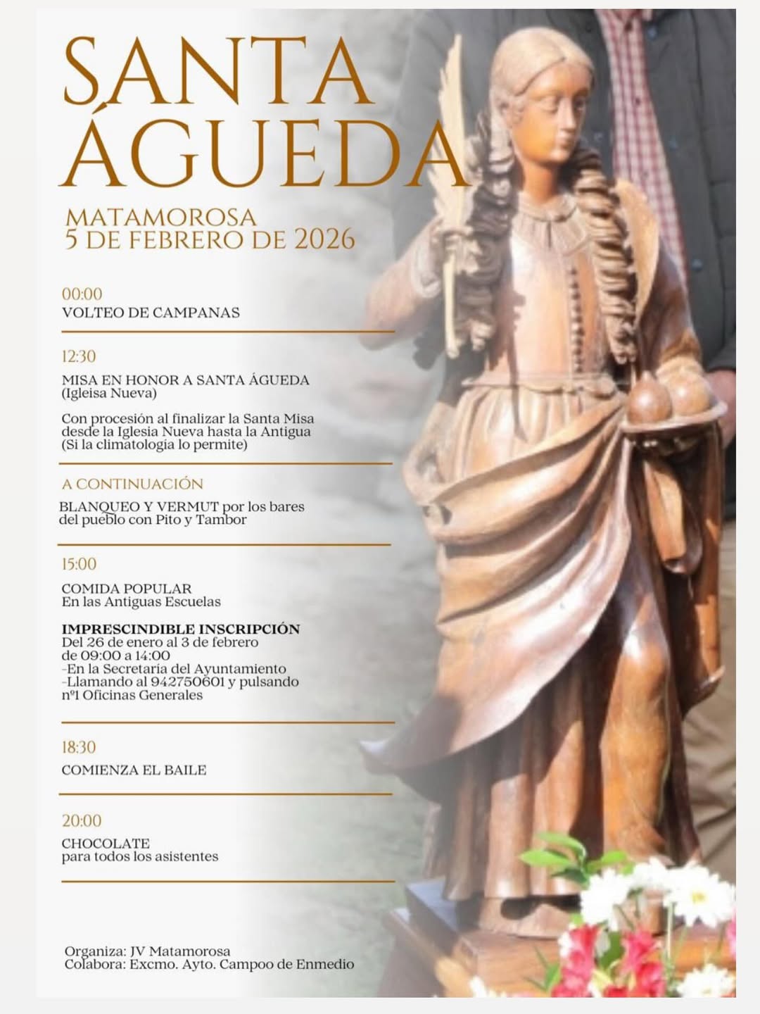 Santa Águeda Matamorosa 2026