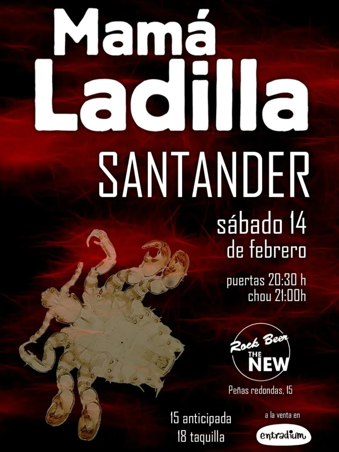 Concierto Mama Ladilla Santander Rock Beer The New 2026