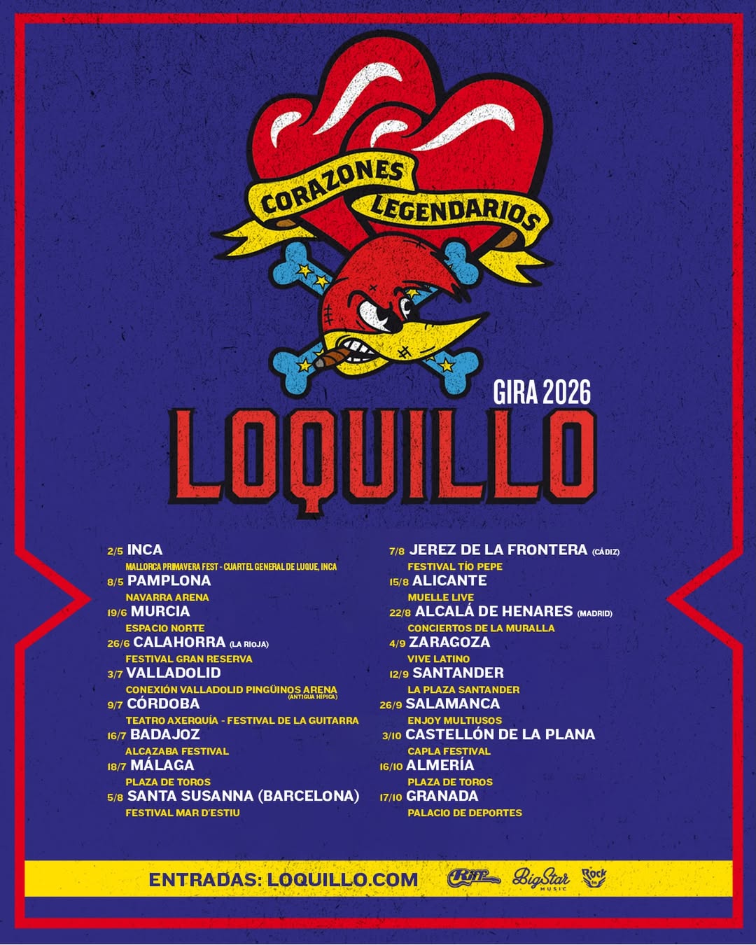 Concierto Loquillo Santander 2026