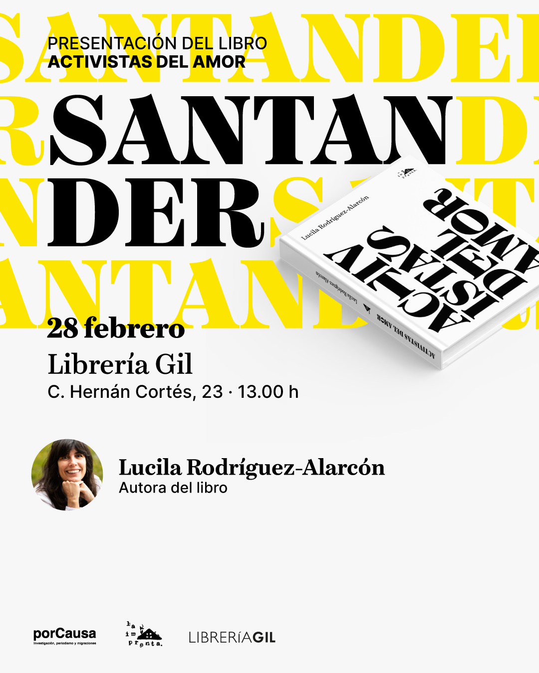 Lucila Rodríguez-Alarcón presenta ‘Activistas del amor’ en Librería Gil