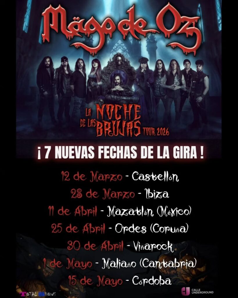 Concierto Mago de Oz Maliaño – 1 de Mayo 2026