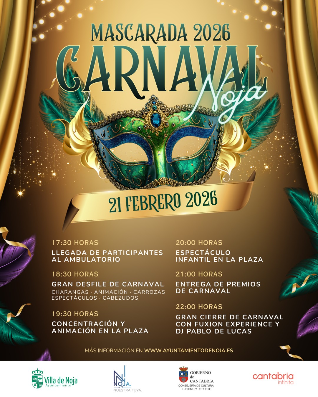 Mascarada Carnaval Noja 2026