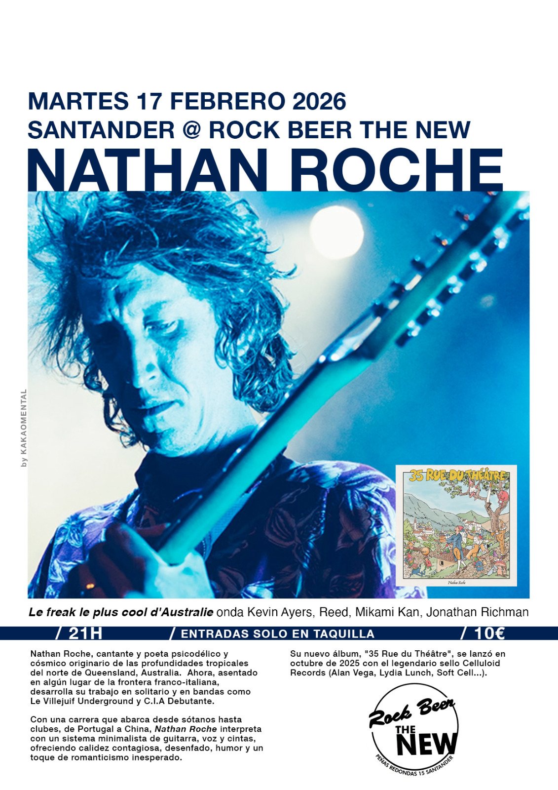 Nathan Roche en concierto – Sala Rock Beer the New