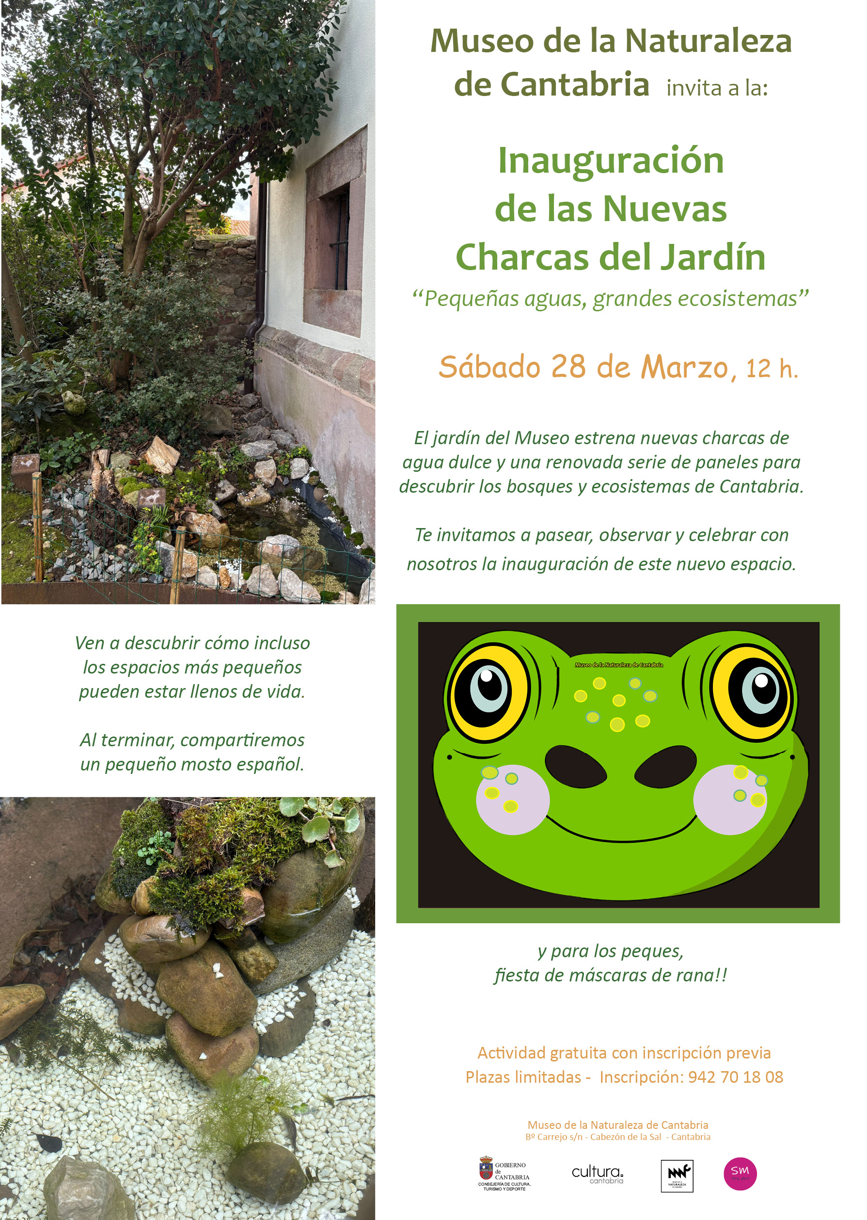 Inauguración de las Nuevas Charcas del Jardín “Pequeñas aguas, grandes ecosistemas”